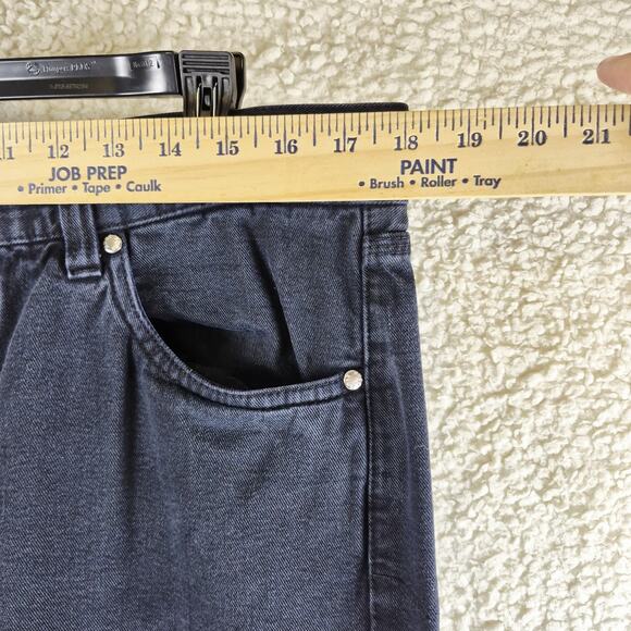 Hugo Boss Alabama Men’s Jeans 38x32 Black Denim 100% Cotton Vtg Made in Italy - Picture 4 of 14